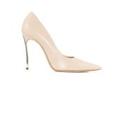 Casadei Beige Blade Tiffany Pumps Hög Klack Beige, Dam