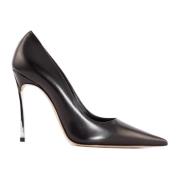 Casadei Svart Blade Tiffany Pumps Klack Black, Dam