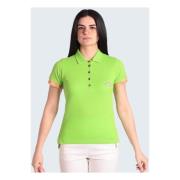 Alviero Martini 1a Classe Geo Classic Polo Shirt Green, Dam