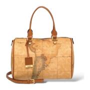 Alviero Martini 1a Classe Geo Classic Handväska - Made in Italy Brown,...