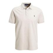 Ralph Lauren Beige Bomullspolo Med Broderat Logotyp Beige, Herr