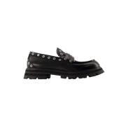 Alexander McQueen Läder lgskor Black, Dam