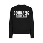 Dsquared2 Icon Ceresio huvtröja med justerbar dragsko Black, Herr