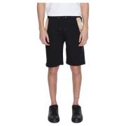 Alviero Martini 1a Classe Svarta Bomullsshorts med Snörning Black, Her...