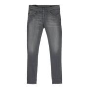 Dondup Tvättad Grå Slim Fit Jeans Gray, Herr