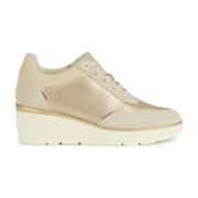 Geox Beige Sneakers för Kvinnor Beige, Dam