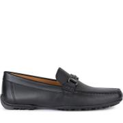 Geox Svarta Grip Moccasins för Män Black, Herr