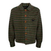 Brain Dead Sherpa Overshirt med Kentkrage Multicolor, Herr