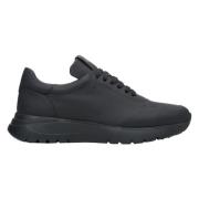 Estro Kvinnors Svarta Matta Läder Låga Sneakers Er00113797 Black, Dam