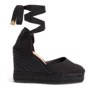 Castañer Carina C/8Ed/001 11 cm Wedges Black, Dam