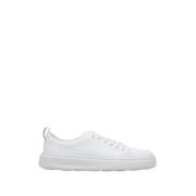 Estro Italienskt Läder Vita Sneakers Lyxig Stil White, Herr