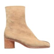 Maison Margiela Suede Tabi Ankelboots Beige, Herr