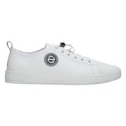 Estro Herr Vita Låga Sneakers tillverkade av Äkta Läder Er00112409 Whi...