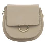 Estro Italienskt Läder Liten Beige Crossbody Väska Er00115027 Beige, D...