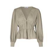 Modström Beige Feminin Gemmi Topp Beige, Dam