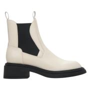 Estro Kvinnors Beige & Svart Läder Chelsea Boots Er00114136 Multicolor...