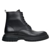 Estro Herr Svarta Ankelboots tillverkade av Äkta Läder Er00114070 Blac...