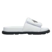 Estro Flip Flops Sliders White, Dam