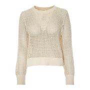 Levi's Superbloom Crochet Sweater Beige, Dam