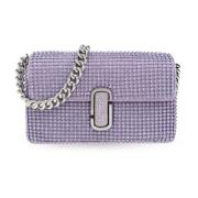 Marc Jacobs Mini The Rhinestone Axelväska Purple, Dam