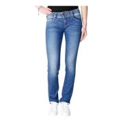 Pepe Jeans Slim-fit Jeans Blue, Dam