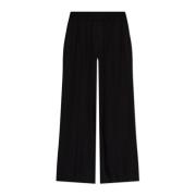 Victoria Beckham Byxor med logotyp Black, Dam