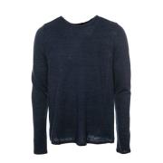 Drykorn Round-neck Knitwear Blue, Herr