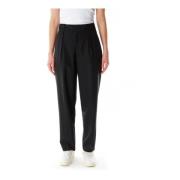 Closed Slim-fit Trousers Black, Dam