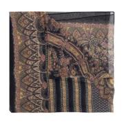 Etro Sidenscarf Multicolor, Dam