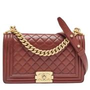 Chanel Vintage Pre-owned Laeder chanel-vskor Red, Dam