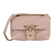 Pinko Love Puff Crossbody Väska Powder Pink, Dam