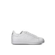 Emporio Armani EA7 Vita Sneakers Rund Tå Snörning White, Herr