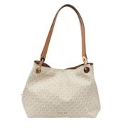 Michael Kors Pre-owned Pre-owned Belagd canvas axelremsvskor White, Da...