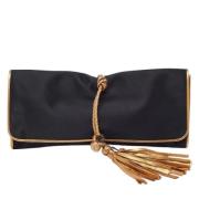 Gucci Vintage Pre-owned Satin kuvertvskor Black, Dam