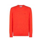 MC2 Saint Barth Orange Ull Crewneck Tröja Heron Orange, Herr