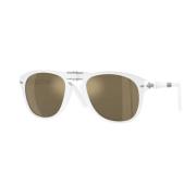 Persol Klassiska Solglasögon Svart Ram Grön Lins White, Unisex