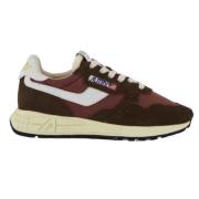 Autry Retro Suede Nylon Låga Sneakers Brown, Herr