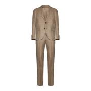 Lardini Beige Ullblandning Kostym Beige, Herr