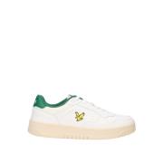 Lyle & Scott Gröna Lädersneakers White, Herr