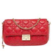 Dior Vintage Pre-owned Laeder kuvertvskor Red, Dam