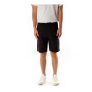 Nn07 Shorts med medelhög midja och elastisk midja Black, Herr