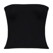 Wardrobe.nyc Svart Top med Opaque Tube Black, Dam