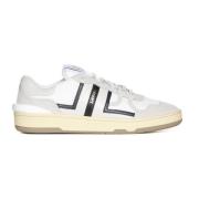 Lanvin Svarta Sneakers Mesh och Läder Design Multicolor, Herr