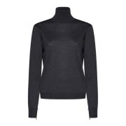 Maison Margiela Grå Turtleneck Sweaters Gray, Dam