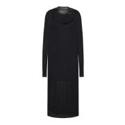 MM6 Maison Margiela Svart Maxiklänning Black, Dam