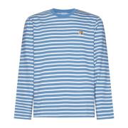 Maison Kitsuné Stiliga T-shirts och Polos Blue, Herr