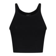 Wardrobe.nyc Svart Ribbad Tanktopp Black, Dam