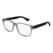 Gucci Transparent Light Grey Black Eyewear Frames Gray, Unisex