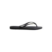 Havaianas Svart Metallic Logo Flip Flops Black, Dam