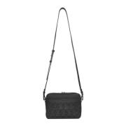 Salvatore Ferragamo Resa Embossed Blocco Väskor Black, Herr